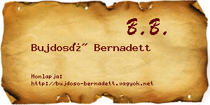 Bujdosó Bernadett névjegykártya